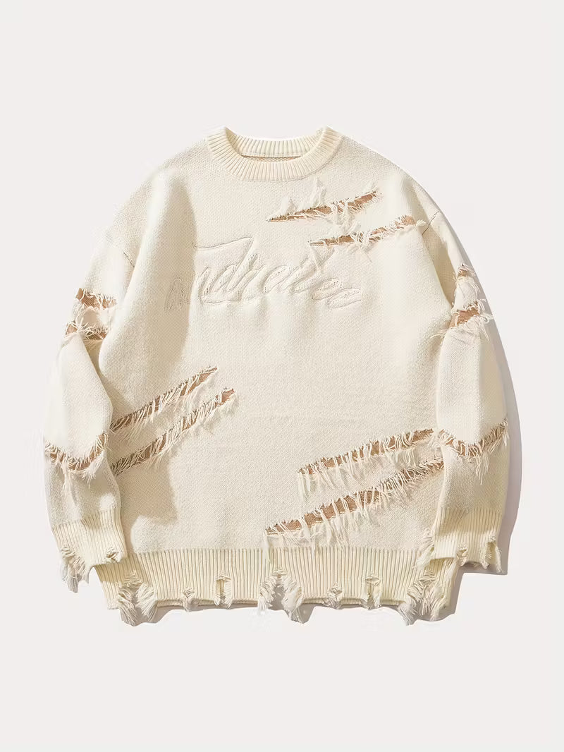 Swebet Unisex Street Style Knit Sweater – Casual Retro Pullover