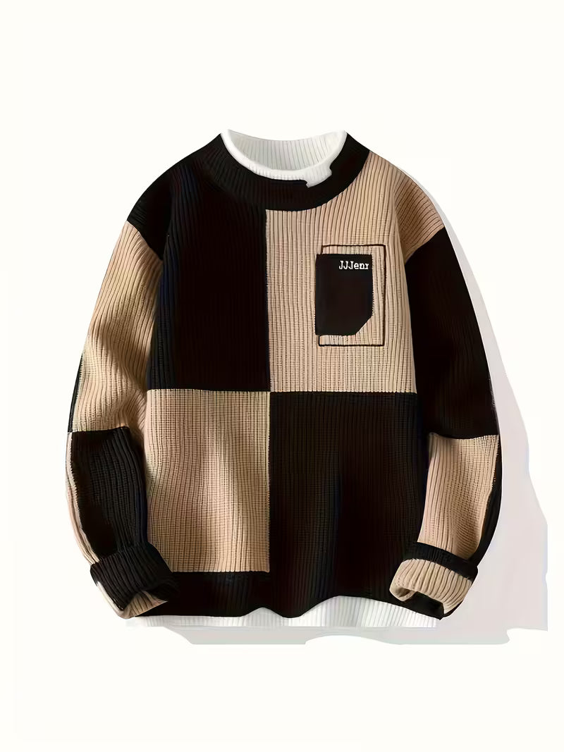 Swebet Men’s Soft Warm Winter Sweater – Cozy Crew Neck Pullover