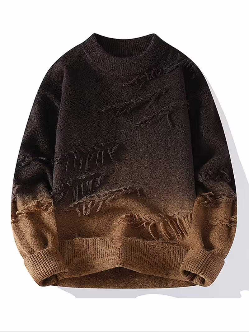 Swebet Men’s Thick Winter Knit Sweater – Warm Casual Pullover